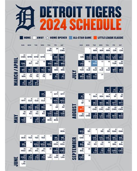 tigers spring training television schedule